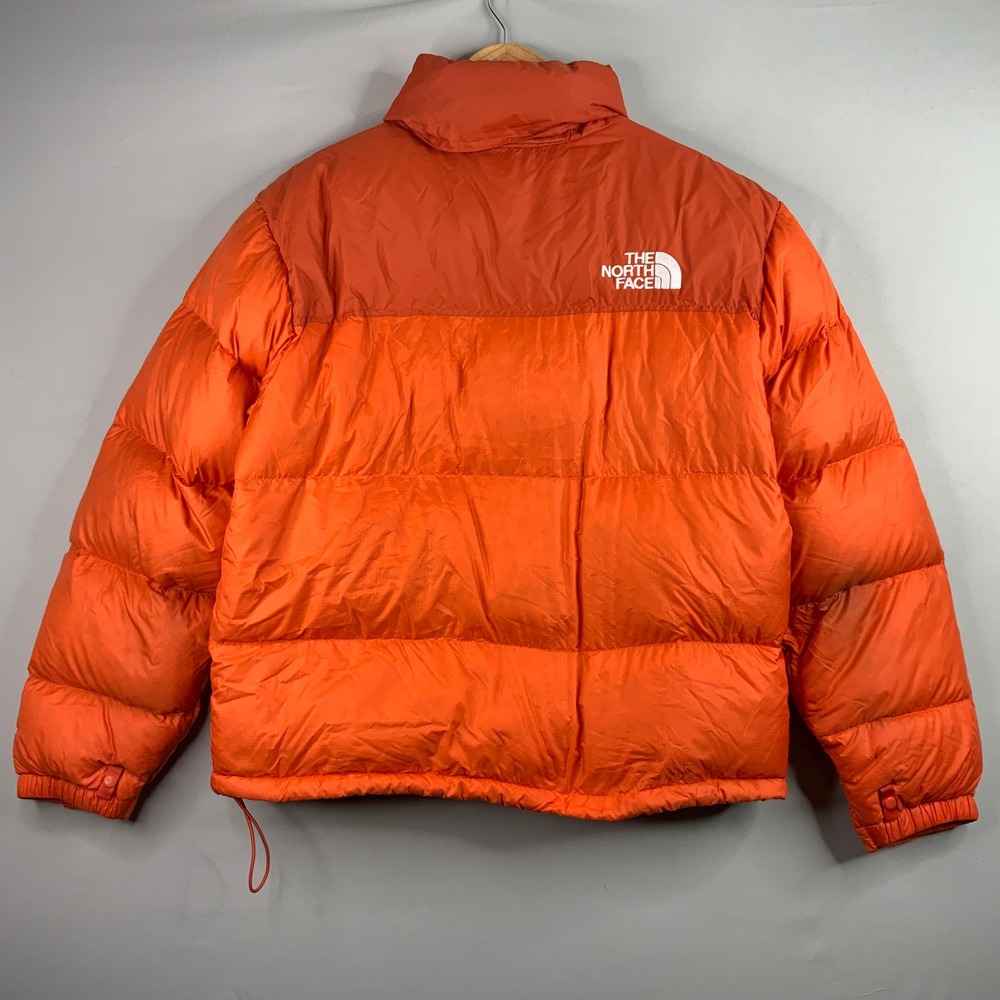 The North Face 700 Puffer Jacket Orange Goose Down Insulated Menswear - Picture 2 of 11
